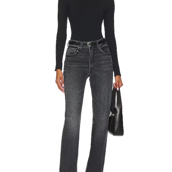 NWOT Free People Black Long Sleeve Tongue Tied Bodysuit- XL - Picture 5 of 6